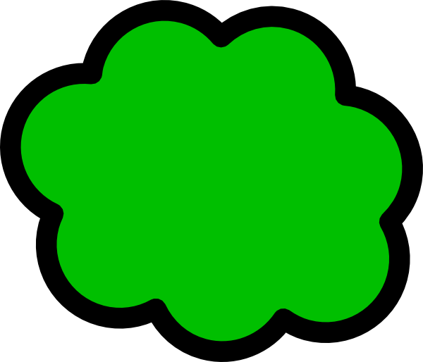 Green Blob - Gas Cloud Clipart (600x514)