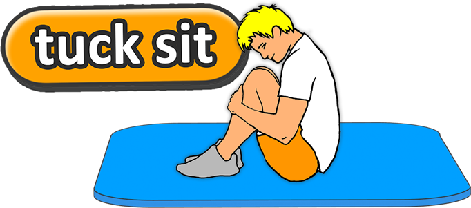 Gymnastics Gym Sport Pe Teach Physical Education Tuck - Basic Lying Down Pencil Shape In Gymnastic (682x301)