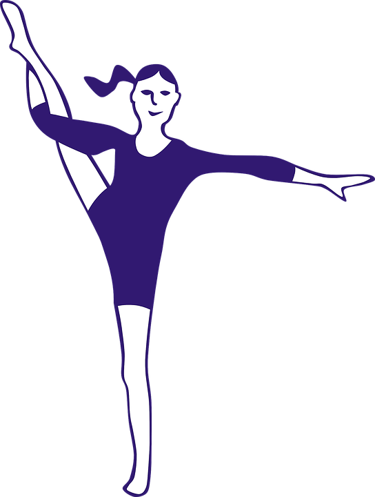 Girl, Gymnastics, Exercise, Training - Aerobik Clip Art (544x720)