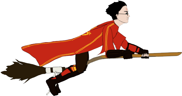 Download Png Image - Harry Potter Png Broom (609x359)