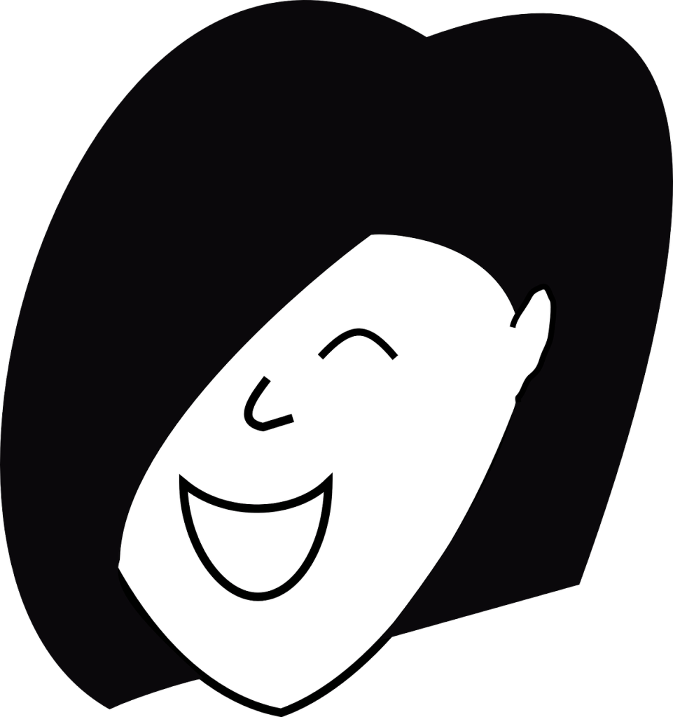Happy Woman Clipart - Happy Human Clipart Face (1202x1280)