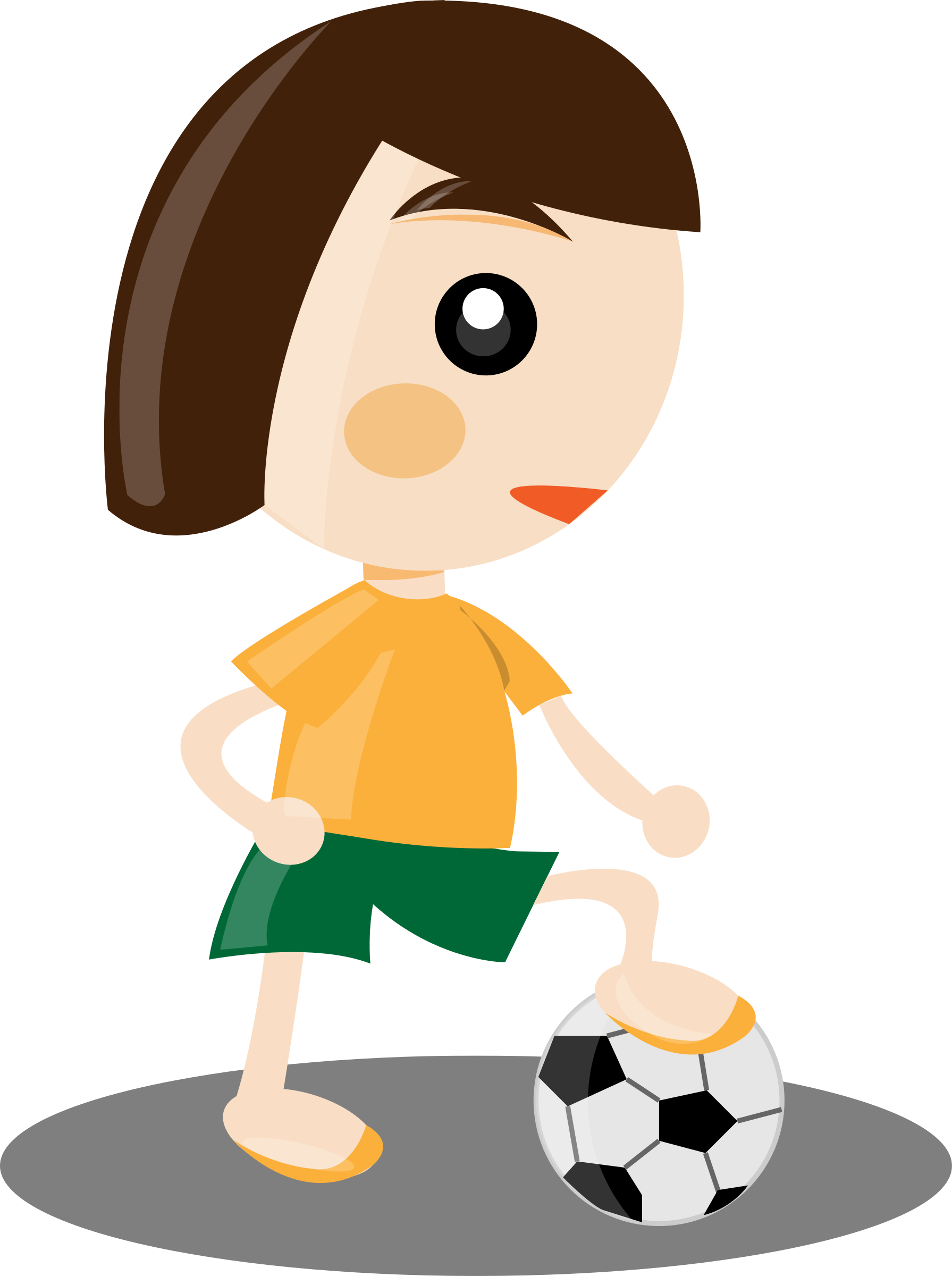 Big Image - Sporty Girl Clipart (1791x2400)
