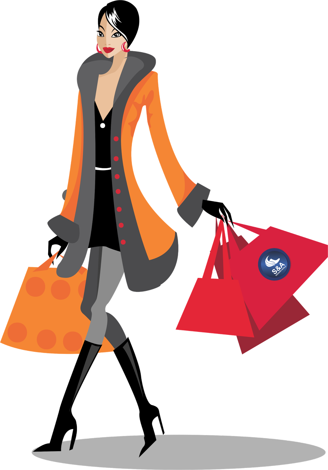 Download Shopping Png File Hq Png Image - Woman Shopping Vector Png (1116x1600)