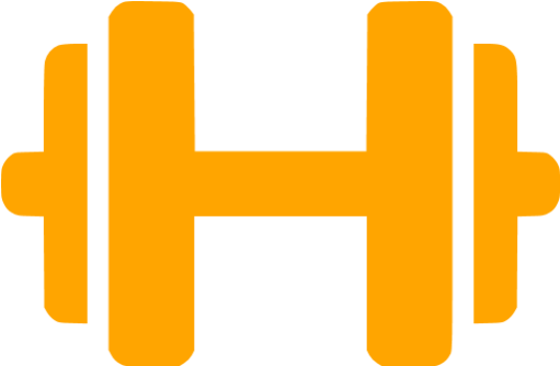 Orange Dumbbell Icon - Dumbbell Clipart Png (512x512)