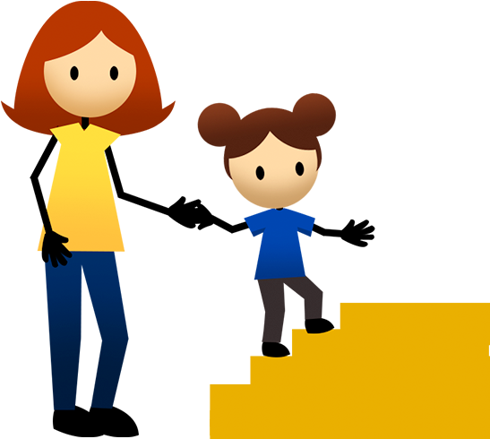 Toddler Stair Climbing - Child Climbing Stairs Png (880x560)