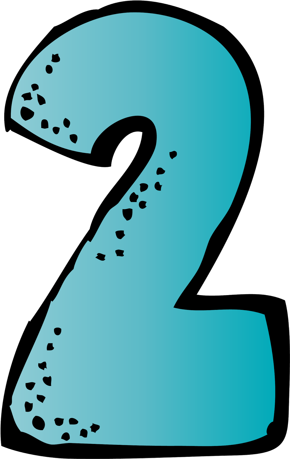 January - Melonheadz Clipart Numbers (1045x1600)