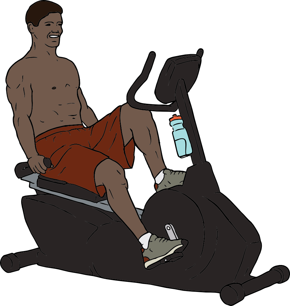 Medium Image - Person On Exercise Bike (946x1000)