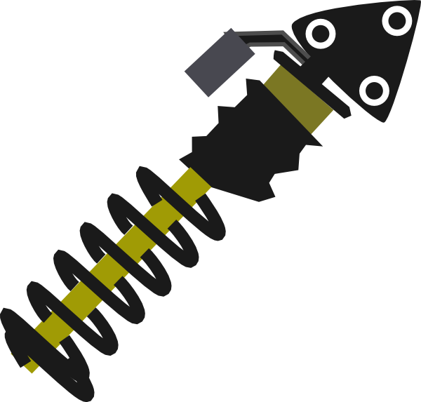 Bike Suspension Clip Art - Car Suspension Clipart (600x573)