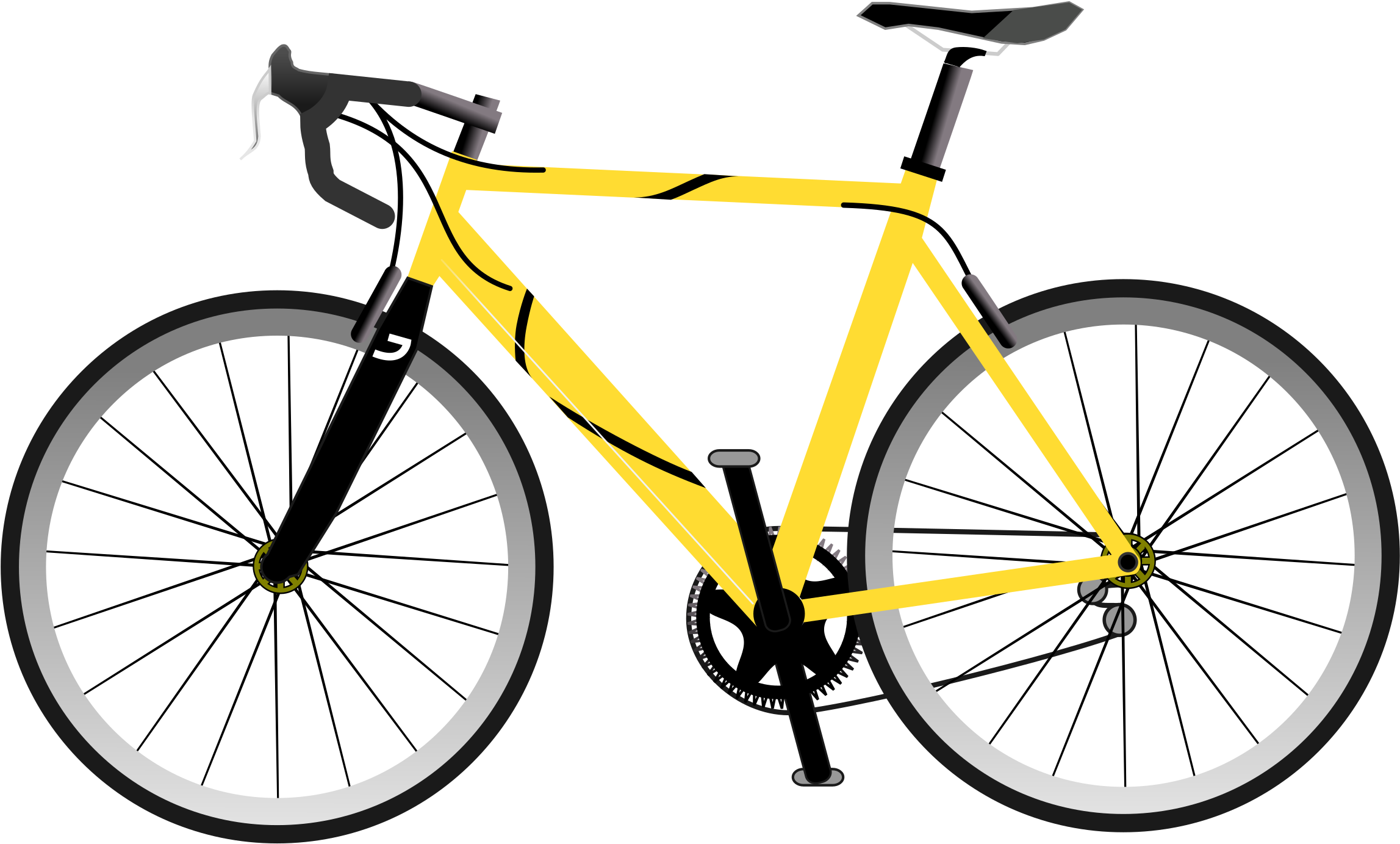Bike Clipart Images Xl - Bicycle Png (2400x1410)