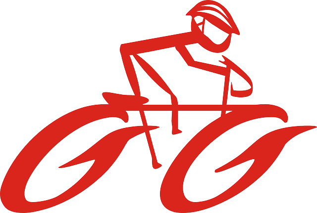 Symbol, Man, Ride, Cartoon, Bike, Bicycle, Free - Road Bicycle Clip Art (640x431)