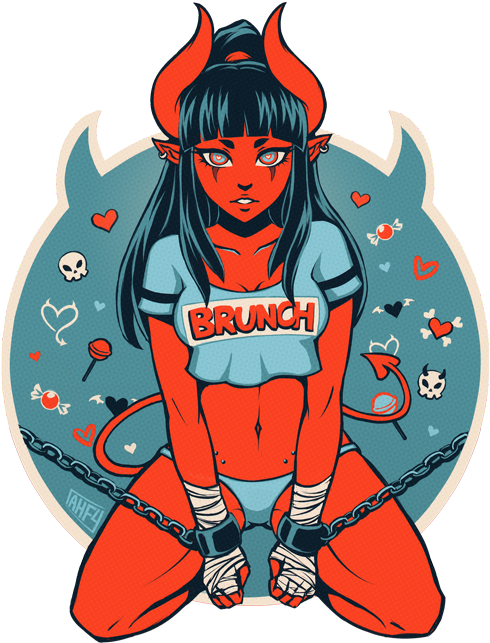 The Gallery Monster Girl - Iahfy Demon Girl (540x707)