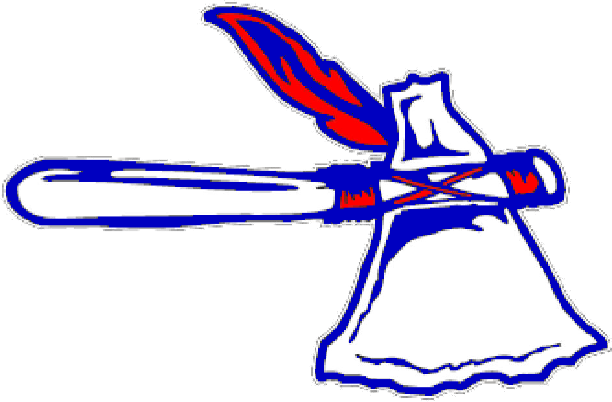 White Tomahawk Cut Free Images - Blue (2343x1534)