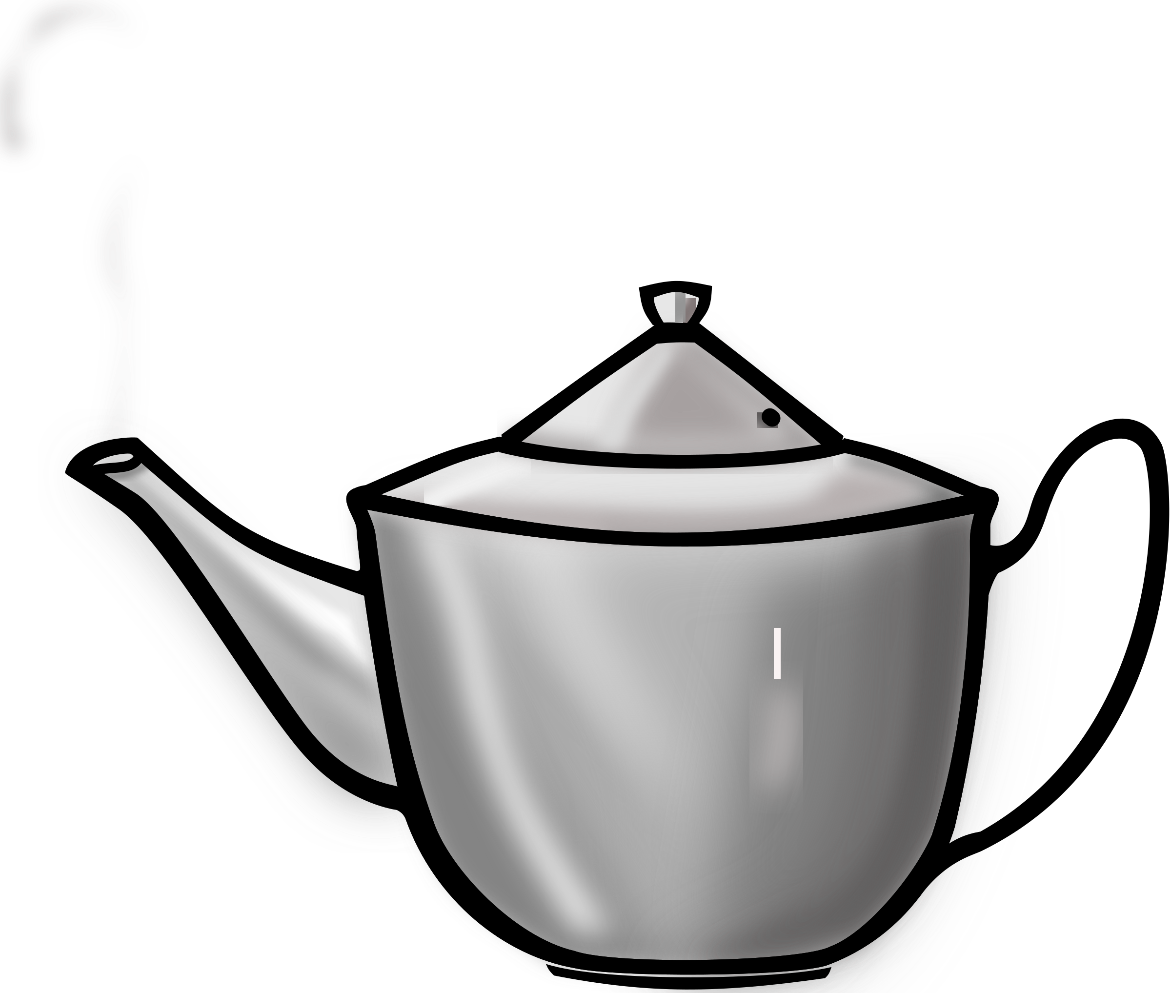 Big Image - Tea Pot Clip Art (2400x2035)