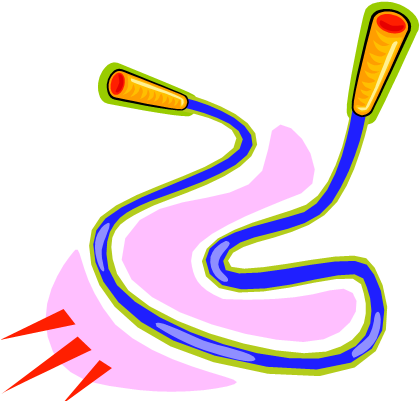 Skipping Rope Clipart - Short Jump Rope Clipart (435x409)