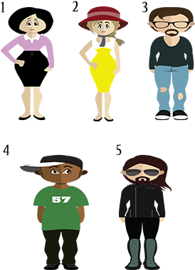 La Ropa Y Los Colores Son Los Temas De Esta Entrada - Cartoon (313x425)