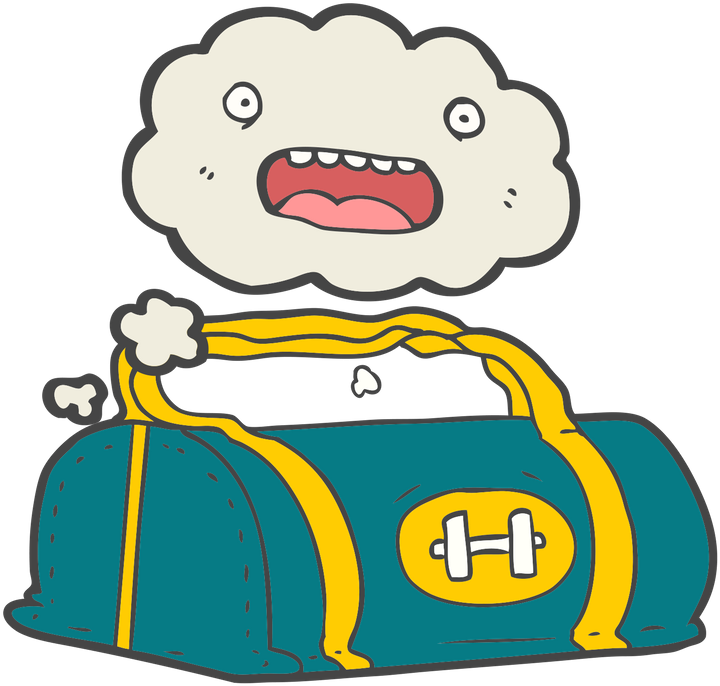 Gym Bag Cartoon - Clip Art (800x800)