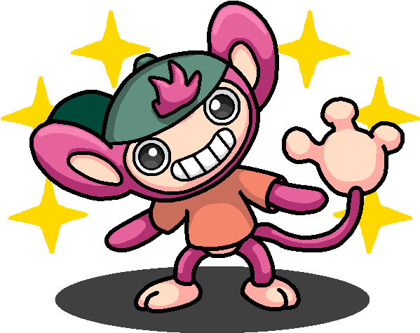 Shiny Aipom Jake By Shawarmachine - My Gym Partner's A Monkey (650x650)