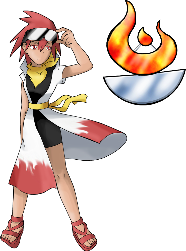 Pokemon Ff Gym Leader Mckenzie By Keh-ven - Fire Type Gym Leaders (800x1141)