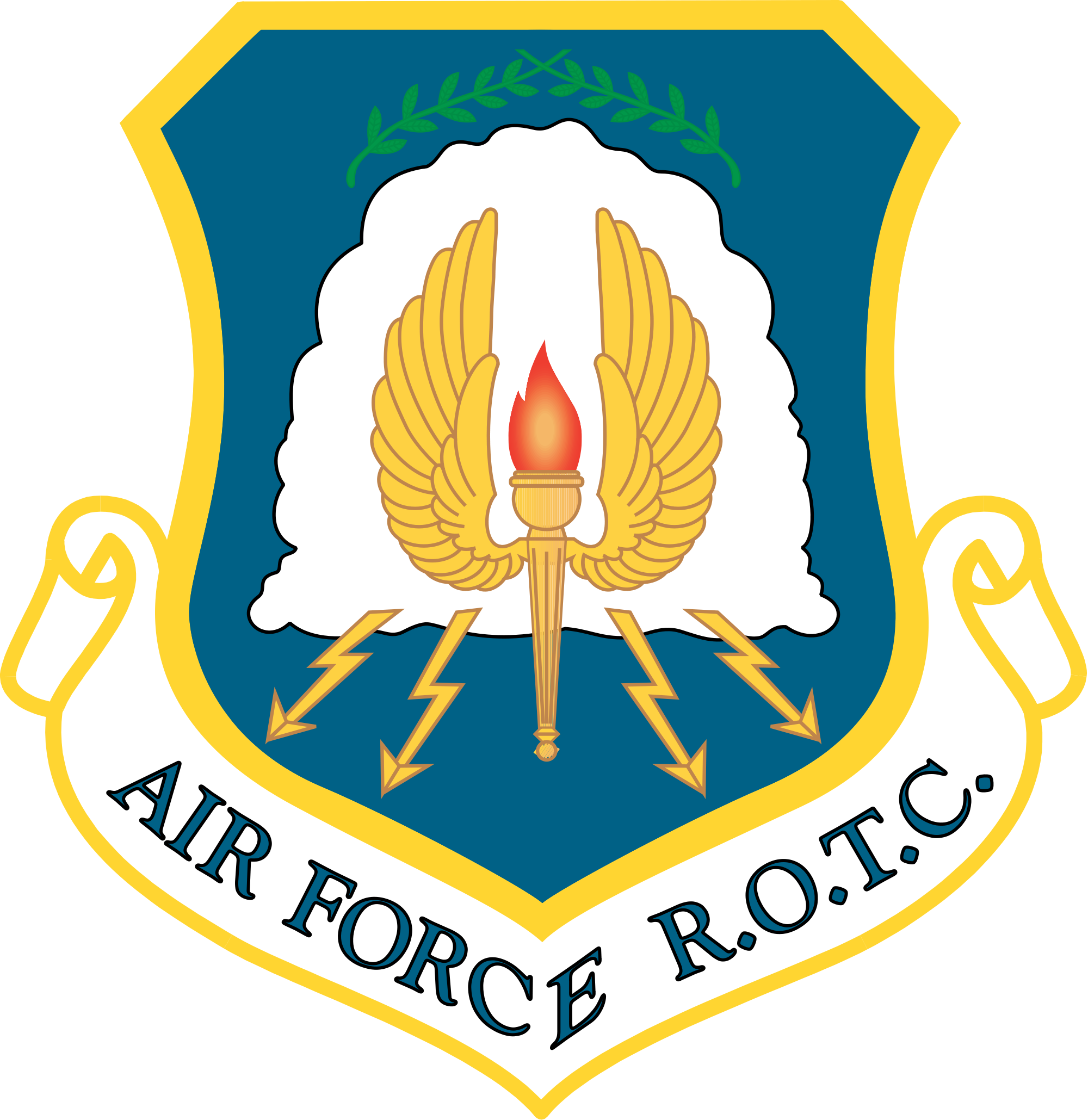 Usa Reserve Emblem Clip Art - Air Force Rotc Logo (2000x2059)