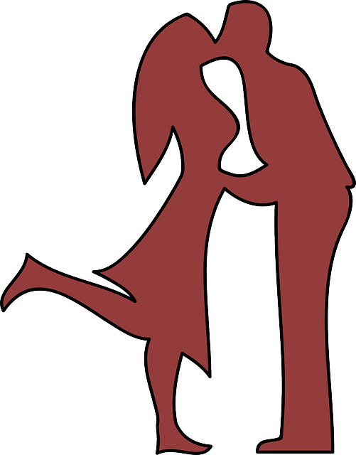 Happy Couple, Heart, Love, Silhouette, Two, United, - Couple Kissing Clip Art (1002x1280)