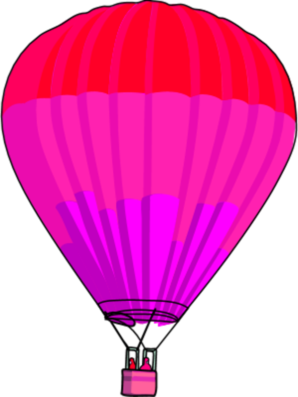 Vector Clip Art - Hot Air Balloon Clip Art (600x800)