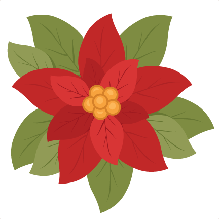 Christmas Poinsettia Flower Scrapbook Clip Art Christmas - Poinsettia Flower Clip Art (1024x1024)