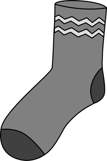 Gray Sock - Sock Clipart Transparent (368x550)