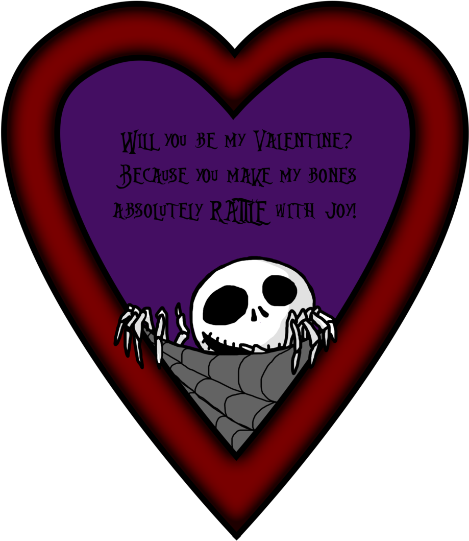Nightmare Before Christmas Valentines By Crazy-control - Nightmare Before Christmas Valentine (1024x1178)