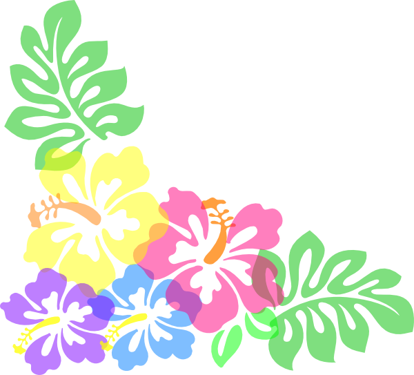 Luau Wallpaper - Clip Art Hawaiian Flower (600x543)
