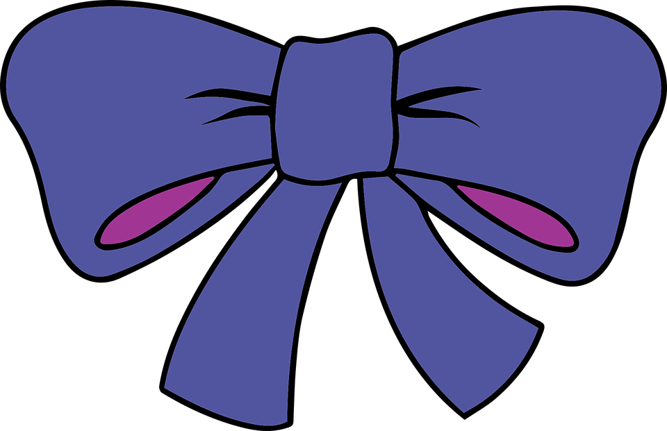 Christmas, Birthday, Celebration, Party - Ribbon Cartoon (960x621)