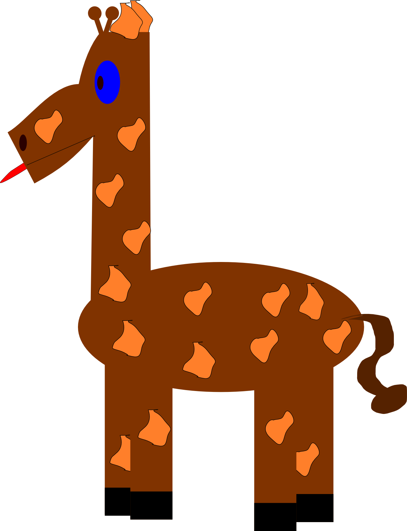 Anesthesia - Clipart - Giraffe Clip Art (1331x1737)