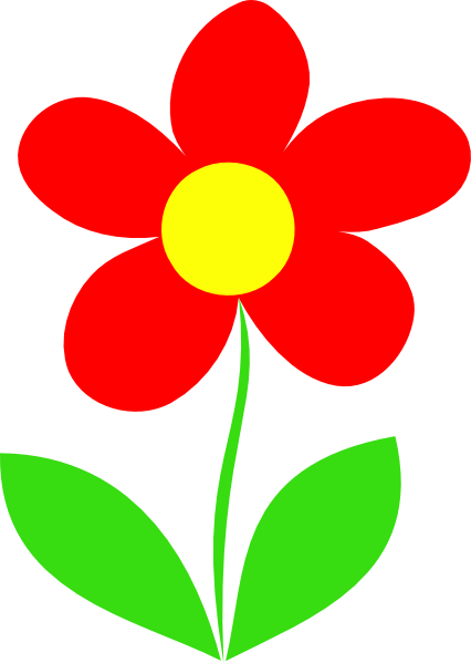 Stem Cliparts - Cartoon Pictures Of Flower (426x599)
