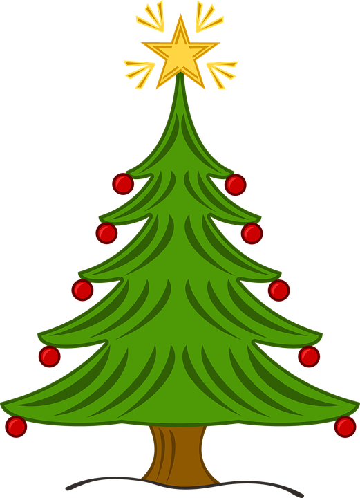 Christmas Tree, Christmas, X-mas, Tree, Xmas, Holly - Free Christmas Tree Clipart (521x720)