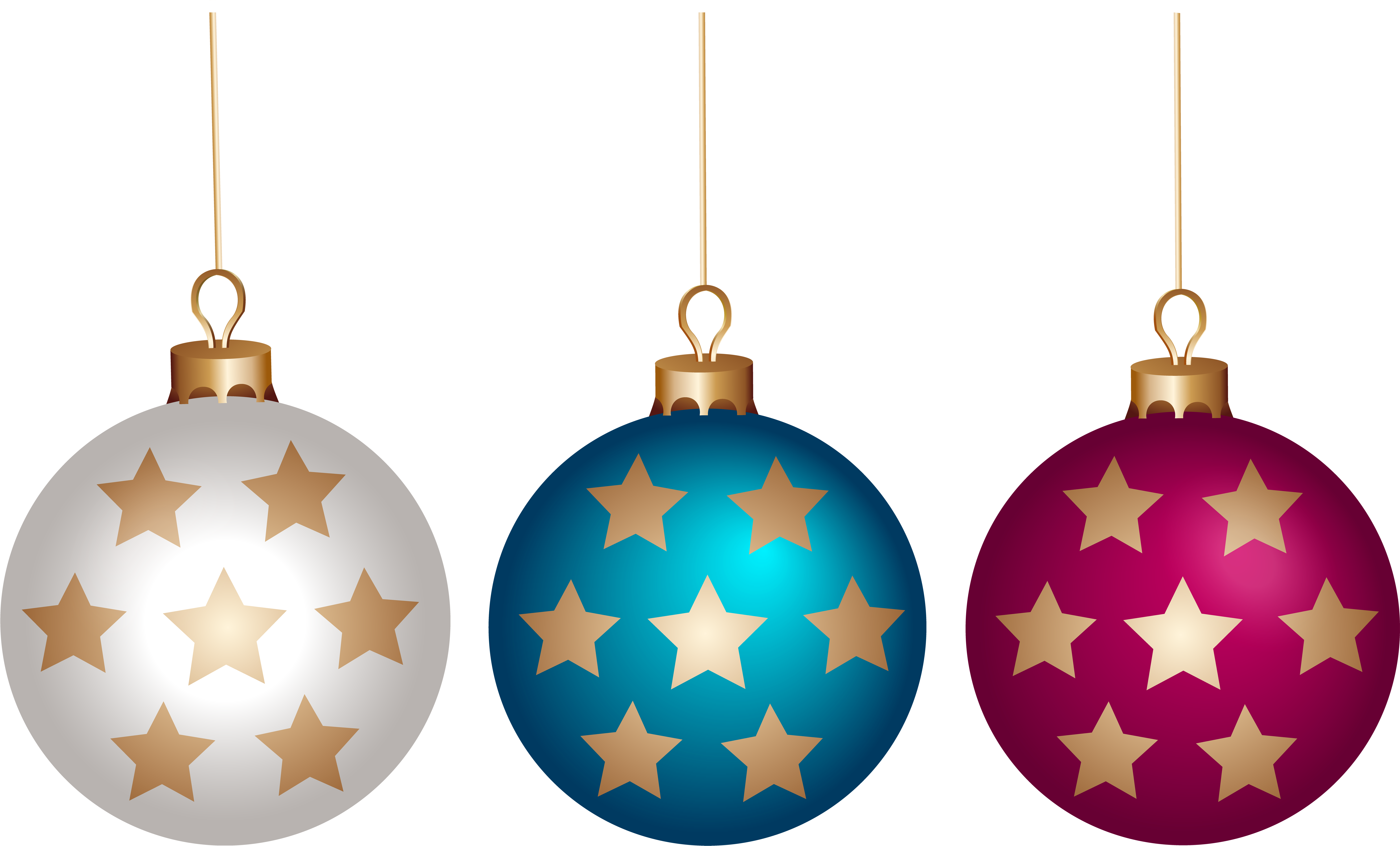 Christmas Ball Set Png Clip Art - Clip Art (8000x4777)