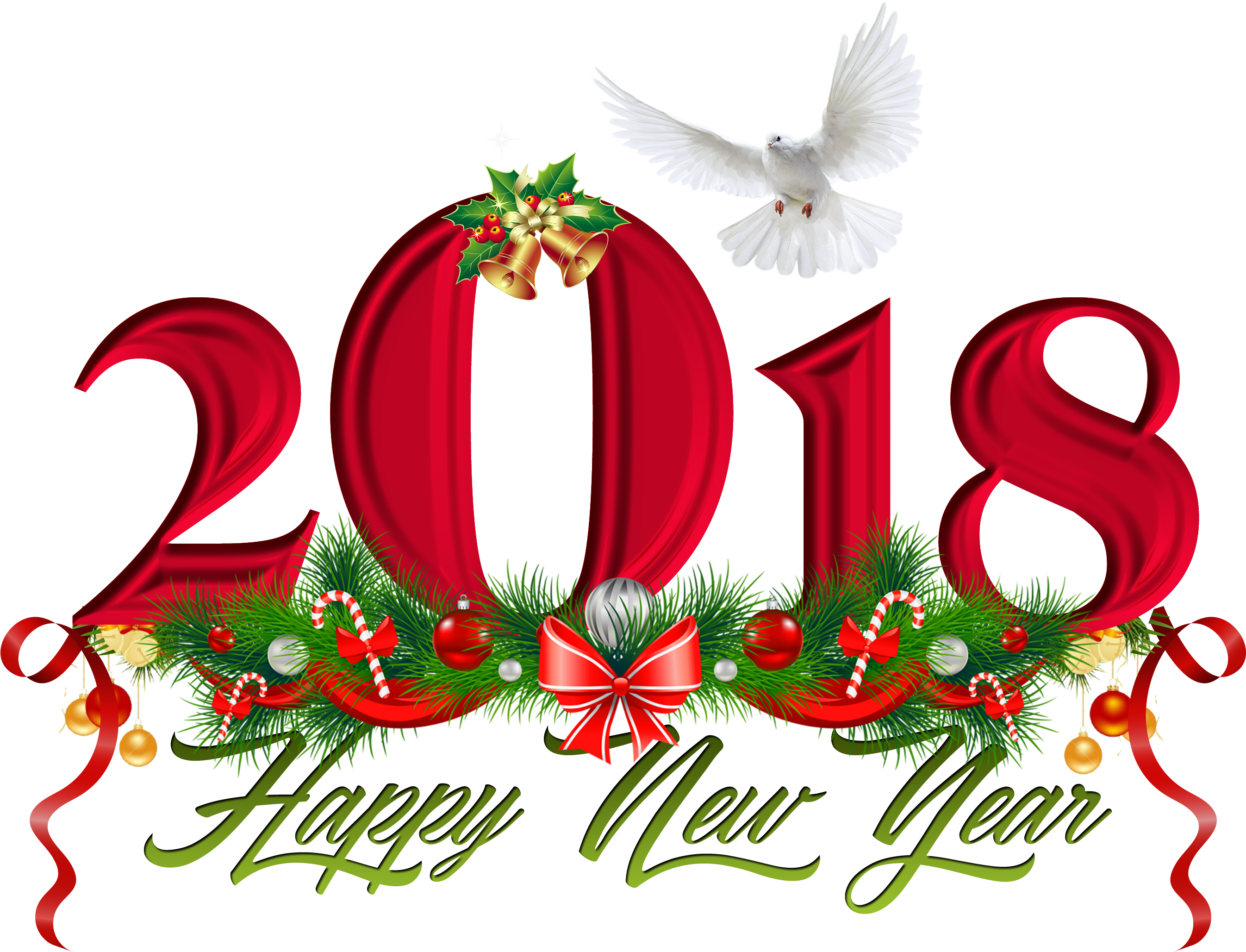 2018 Red Transparent Png Clip Art Logo Free Downlaods - Happy New Year In Telugu (3000x3000)