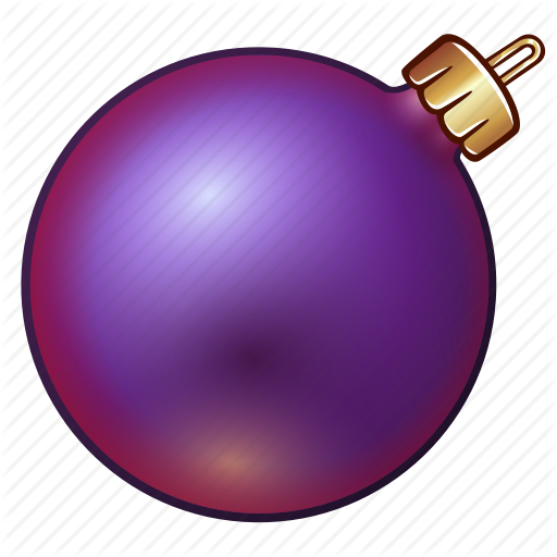 Christmas Ornament Png - Purple Christmas Ball Png (512x512)
