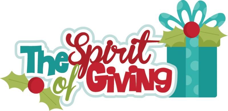 Christmas Giving Clipart The Spirit Of Svg Cutting - Foundation Piecing (800x388)