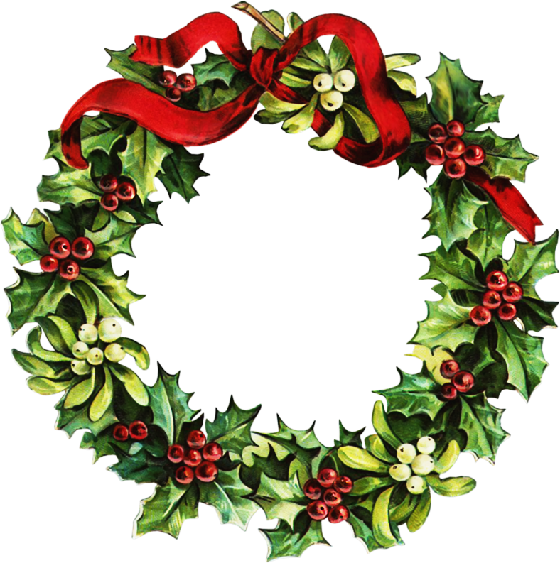 Christmas Wreath Clip Art - Christmas Wreath Clip Art (788x793)