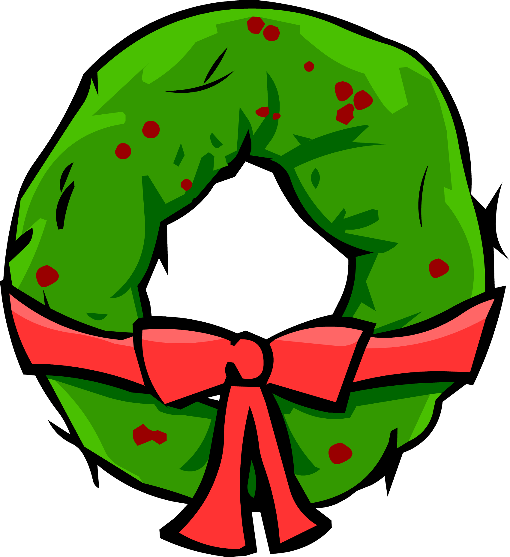 Christmas Wreath - Png - Christmas Wreath (1700x1856)