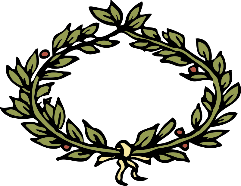 Free Wreath Free Laurel Crown - Leaves Crown Clipart (800x616)