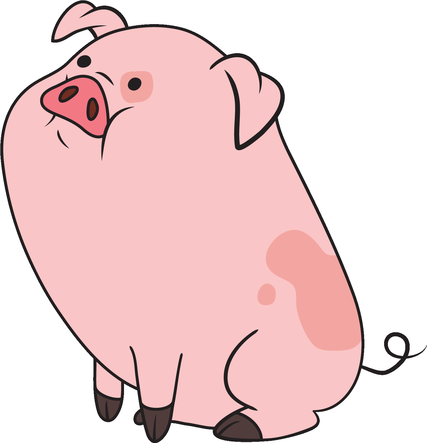 Pictures Of Pig Clip Art - Cute Pig Cartoon Gif (1024x1062)