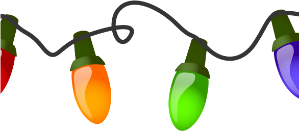 Marvellous Design Christmas Light Garland Outdoor Garlands - Food Drive Border Png (585x285)