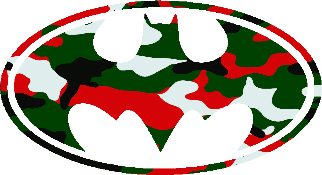 Batman Logo Christmas Camo Cut Image - Batman Logo Camo (1397x813)