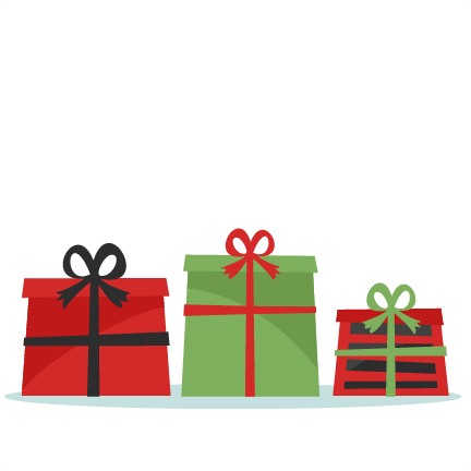 Christmas Presents Svg Scrapbook Cut File Cute Clipart - Cute Christmas Presents Clipart (432x432)