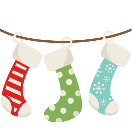 Christmas Stockings Svg Scrapbook Cut File Cute Clipart - Hanging Christmas Stockings Clipart (1024x1024)