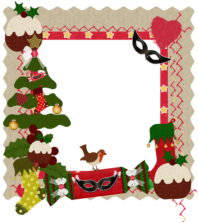 Christmas, Frame, Heart, Card, Holiday - Scream Christmas Pillow Case (660x720)