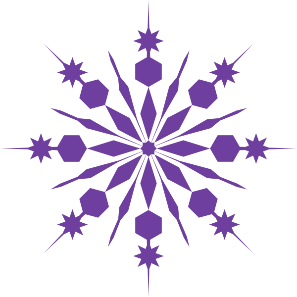 Animated Snowflake Clipart - Snow Flakes .png .png (600x600)