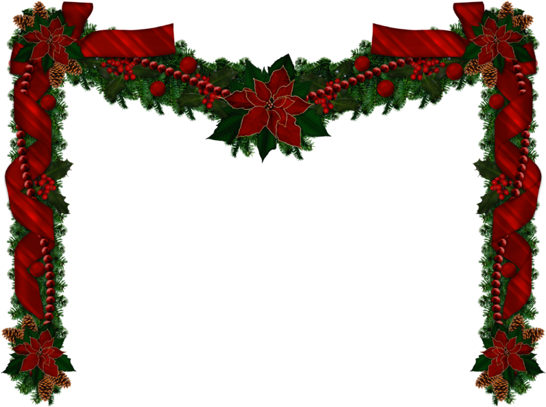 Christmas Garland Png Christmas Transparent - Christmas Garland Transparent Background (800x601)