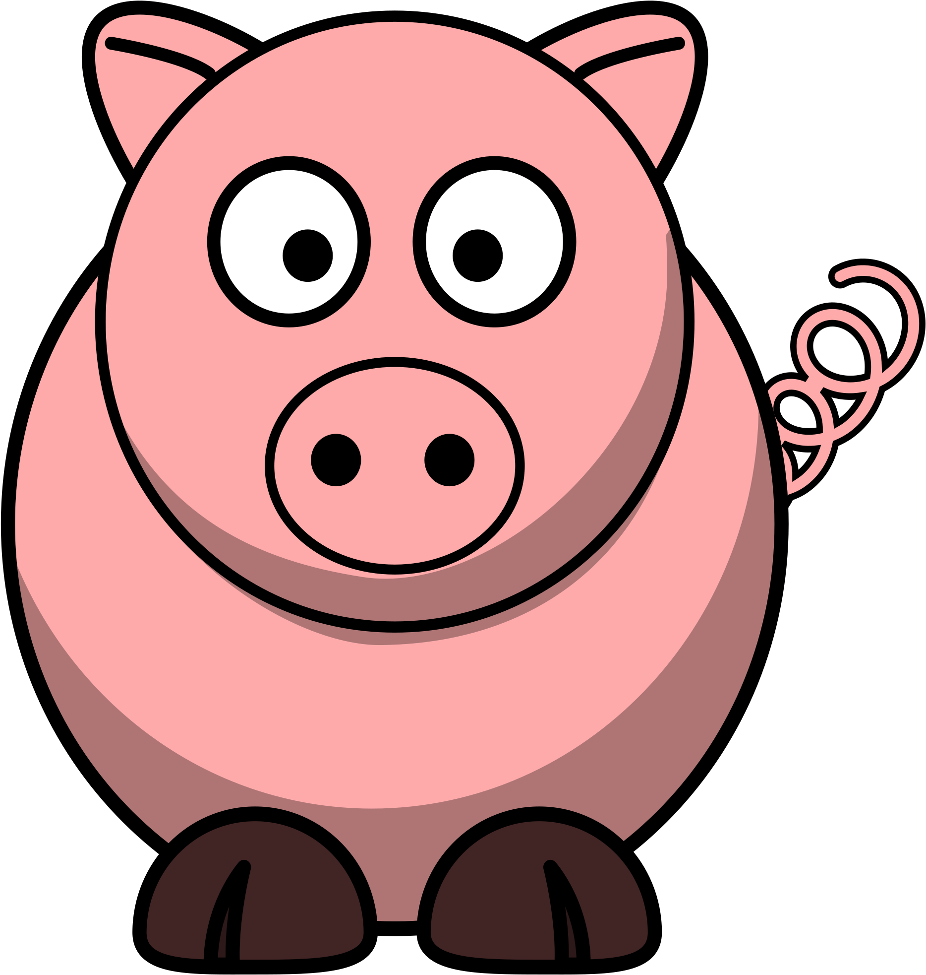 Pig Clipart Transparent - Edmond Memorial High School (2000x2400)