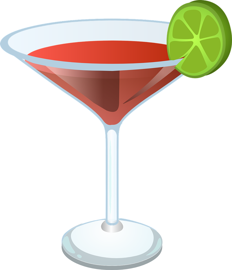 Free Christmas Cocktail Clipart - Martini Clipart Transparent Background (800x931)